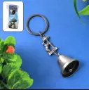 Classic Temple Charm Bell - Mini Metal Keychain 