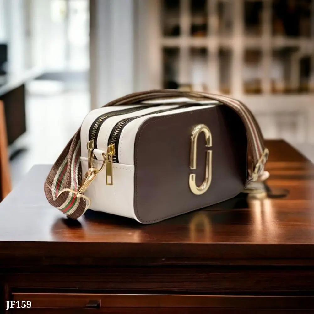 Women Metal Zip Sling Bag  ( Random Colour )