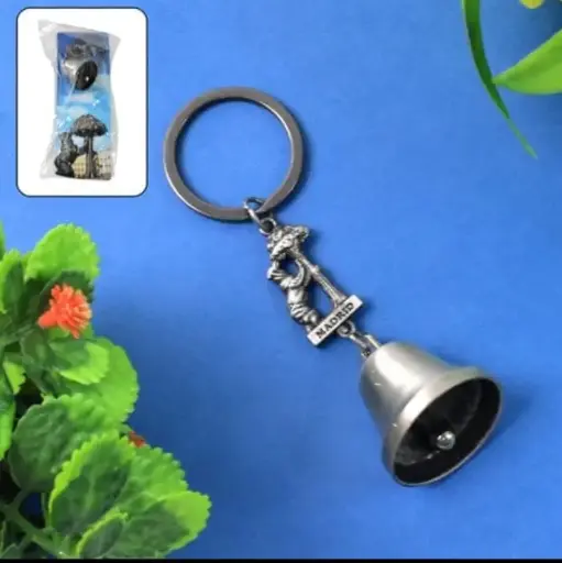 Classic Temple Charm Bell - Mini Metal Keychain 