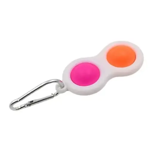 Fidget POP Mini Simple Dimple Toy Keychain for Stress Relief 