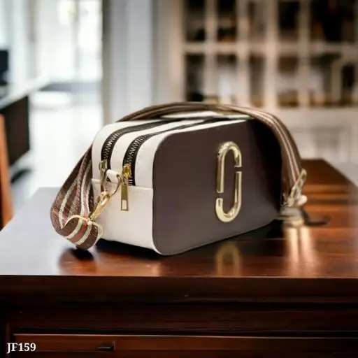 Women Metal Zip Sling Bag  ( Random Colour )
